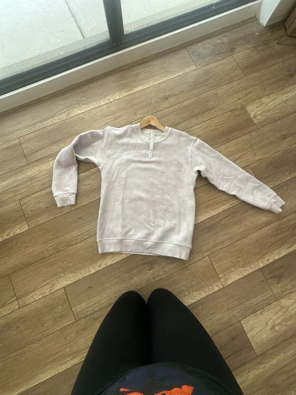 Lululemon SeaWheeze Shift Stitch Crew Pullover Sweatshirt Tie Dye Lavender